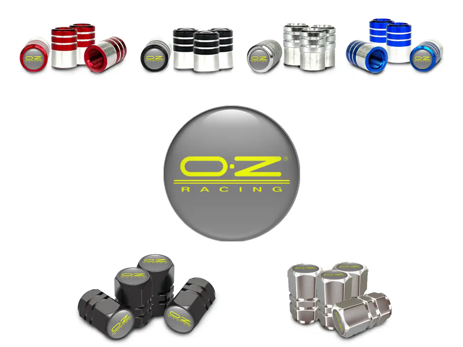 OZ Cappelli valvola Auto Stile Metallizzato